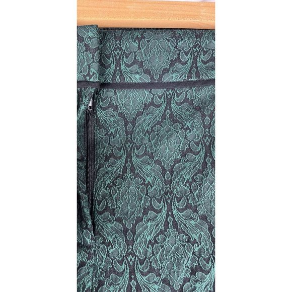 roz & Ali Green Baroque Pants, Women's Size 16 - Picture 4 of 7